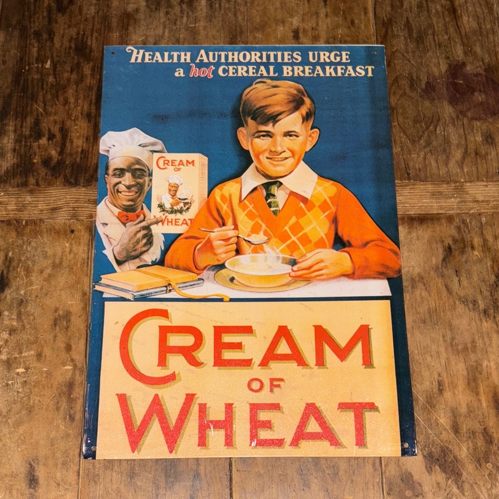 Vintage Cream of Wheat Advertisement Sign